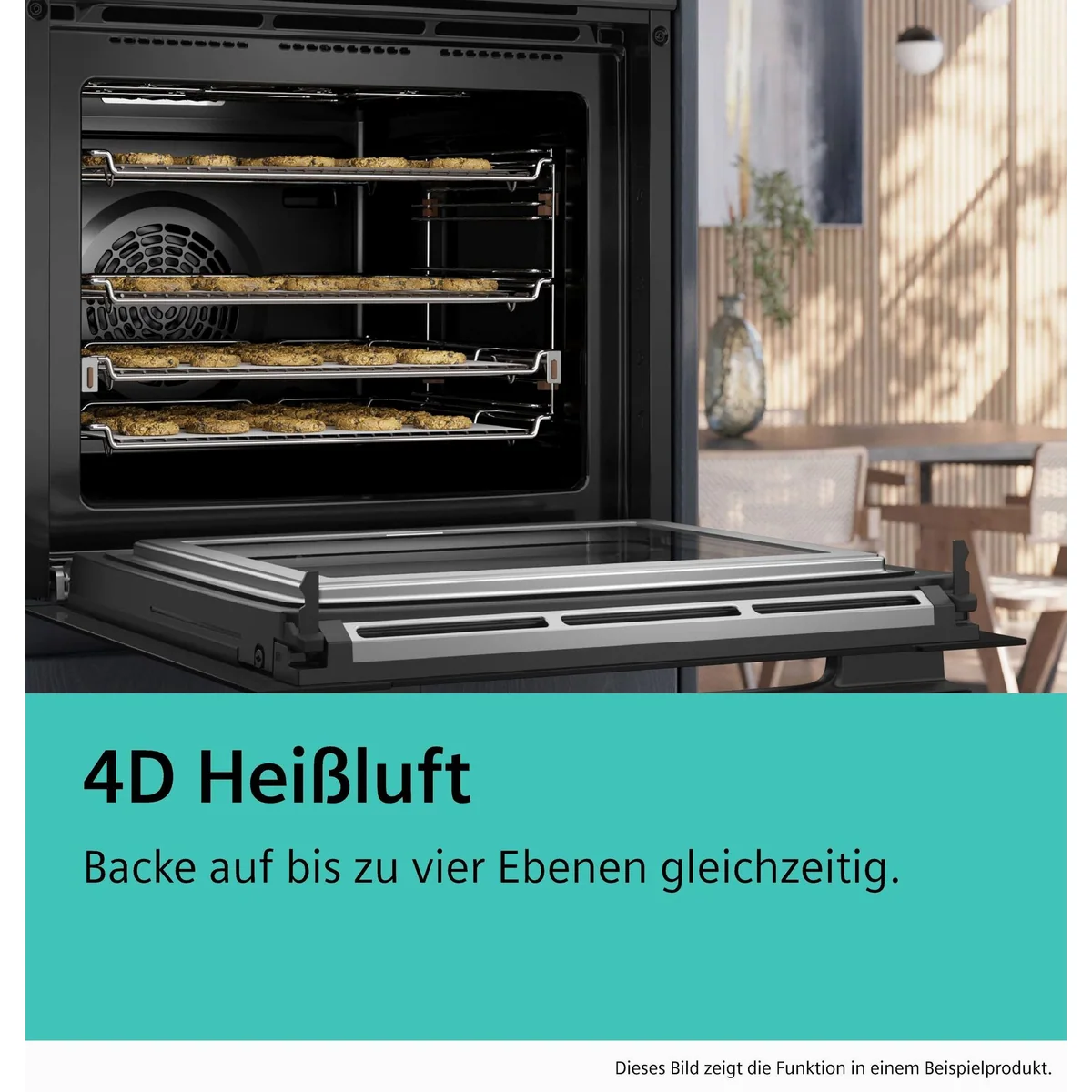 Siemens iQ700 HB776G1M1 Backofen, Teleskopauszug nachrüstbar, Selbstreinigung 3
