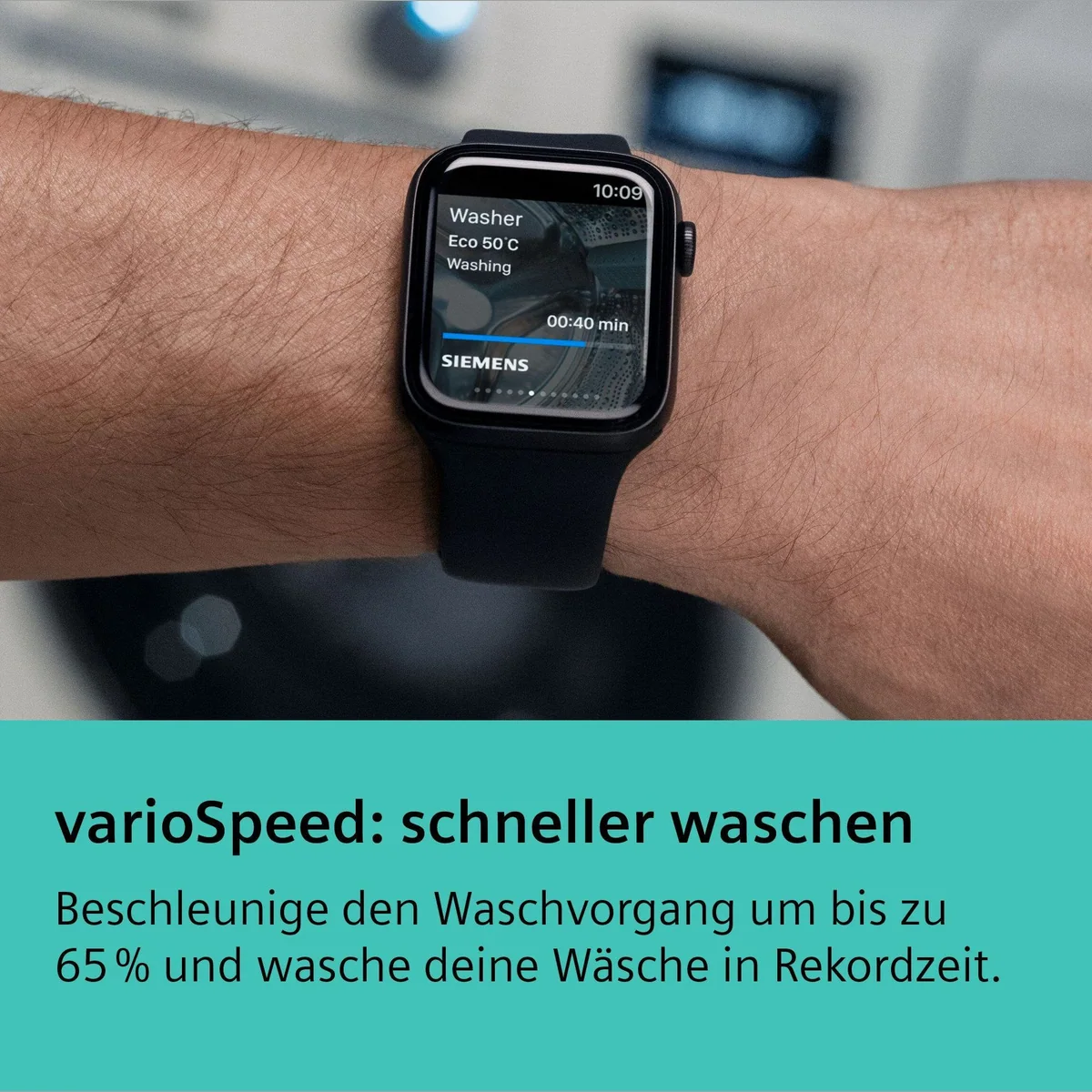 Siemens WG56B20T1 Waschmaschine, 10 kg, 1600 U/min, Aqua Stop & Home Connect 4