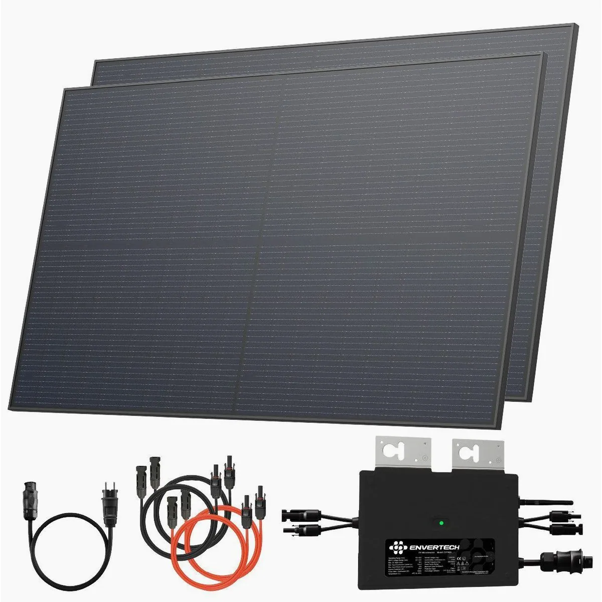 Solarway Balkonkraftwerk 1000W Komplettset, 800W Wechselrichter, IP67, Plug&Play
