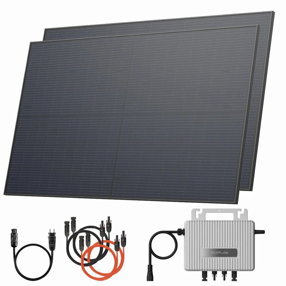 Solarway Balkonkraftwerk 920Wp, 800W Wechselrichter, 2x460W Solarmodule
