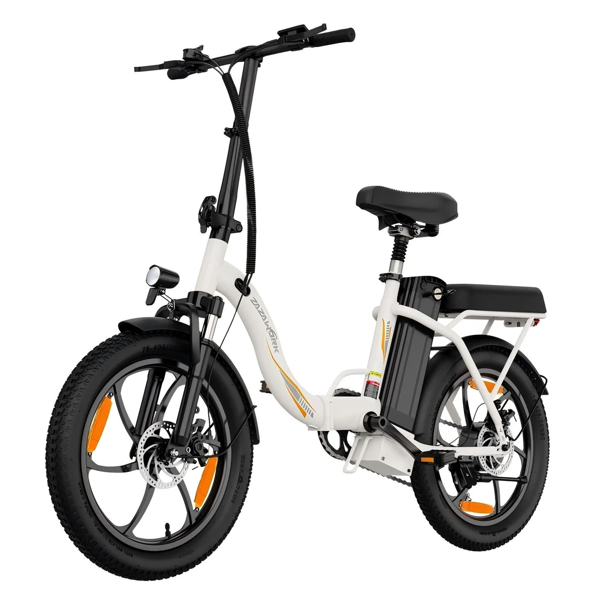 SSY E-Bike Kompaktes Elektrofahrrad, Tiefeinstieg, Breite Reifen, Heckmotor