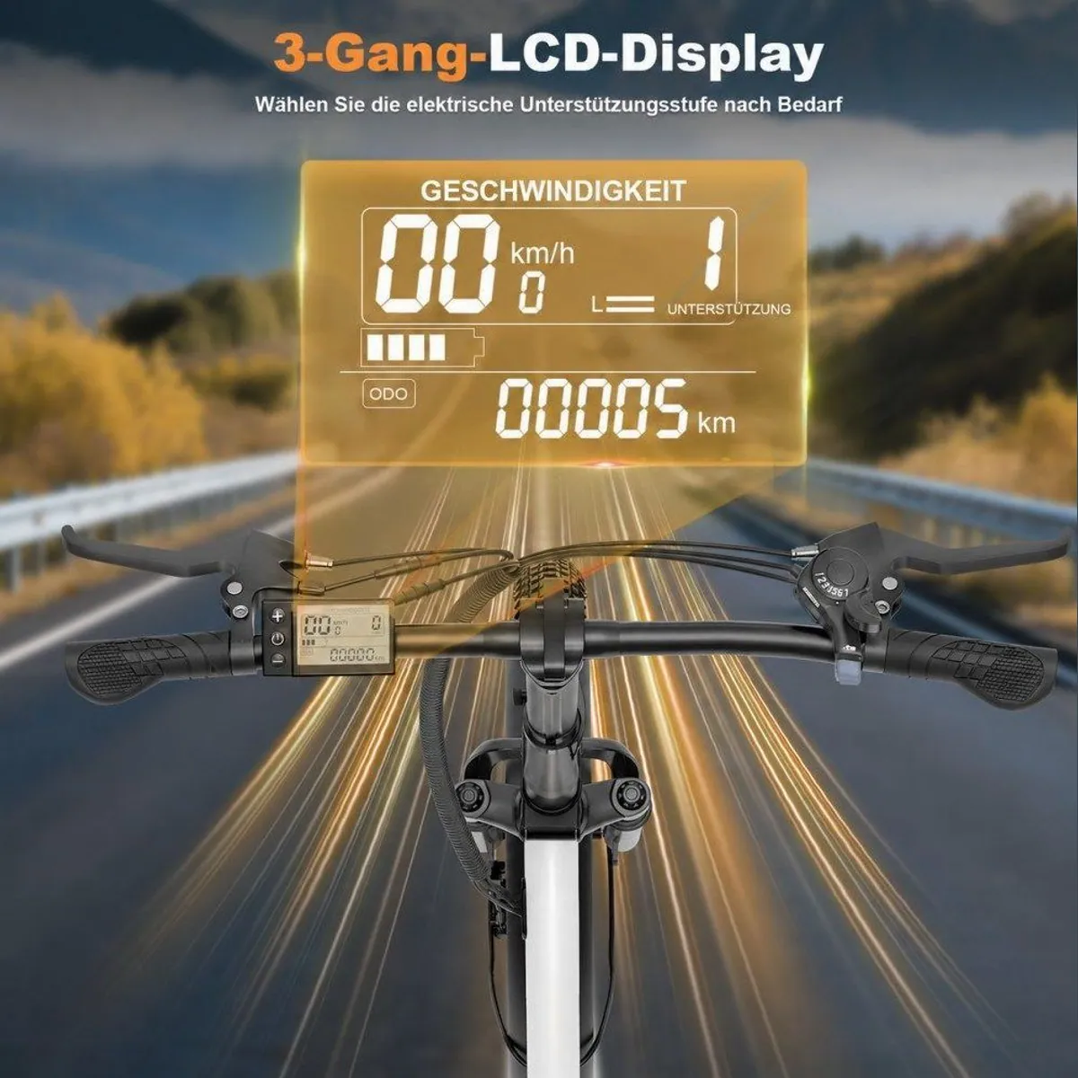 SSY E-Bike City, Urbanes Design, Praktisches Display, Breite Reifen 2