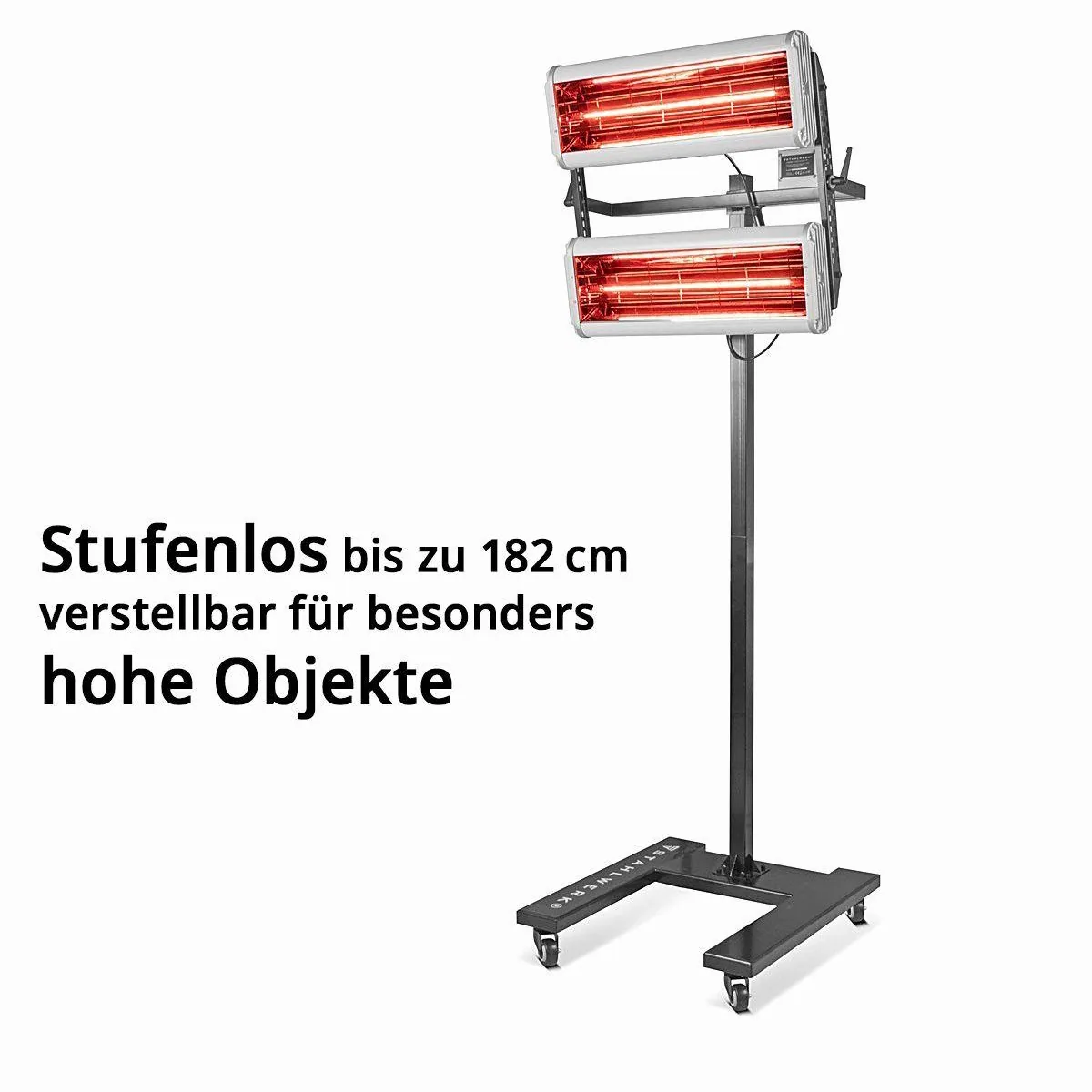 STAHLWERK Infrarot Lacktrockner IL-2400 ST, 2.400 W, kompakt, mit Stativ 3