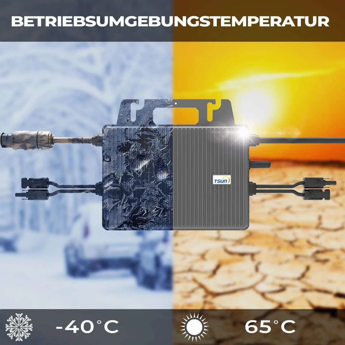SUNNIVA Solaranlage 850W/800W, hohe Effizienz, einfache Installation, wetterfest 5