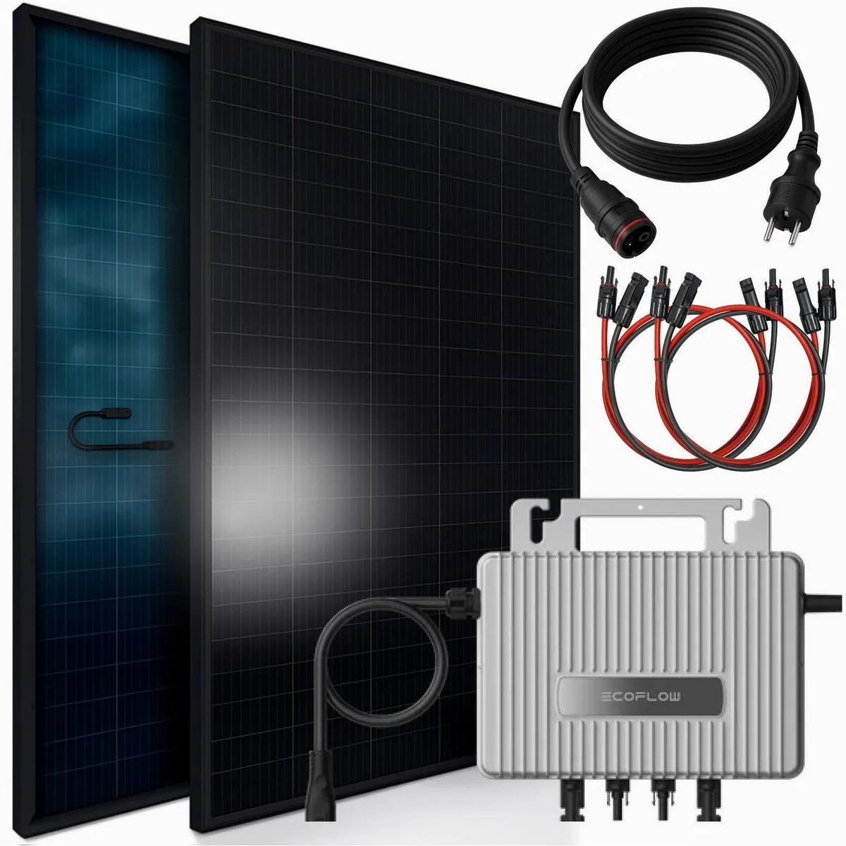 SUNNIVA Balkonkraftwerk 920W BIFAZIAL FULLBLACK, hohe Effizienz, einfache Installation, vielseitig einsetzbar