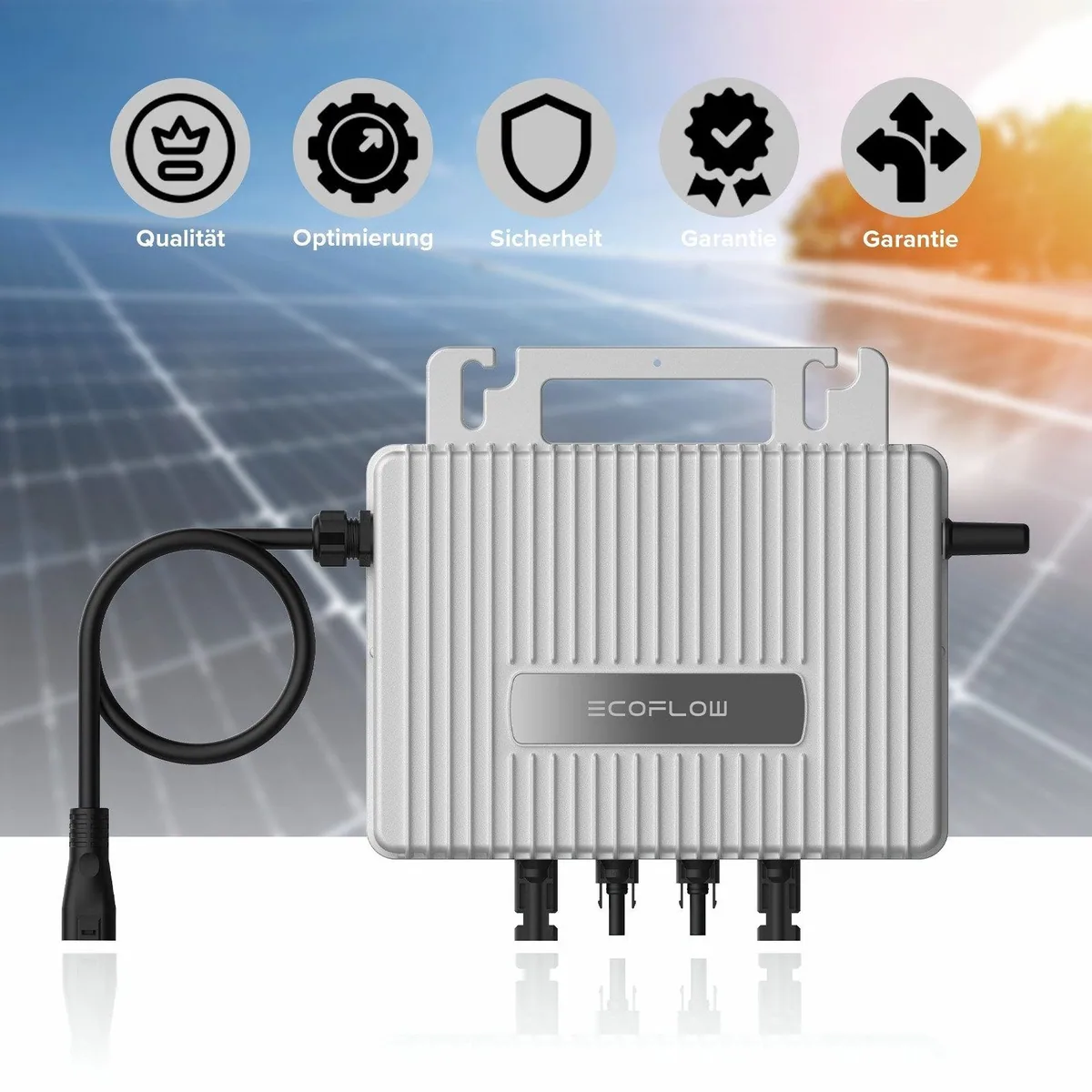 SUNNIVA Balkonkraftwerk 920W BIFAZIAL FULLBLACK, hohe Effizienz, einfache Installation, vielseitig einsetzbar 3