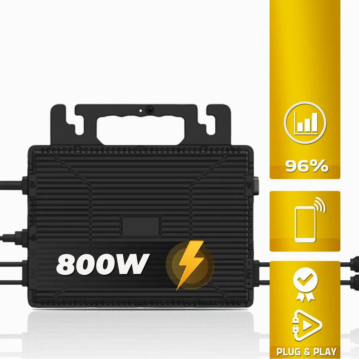 SUNNIVA Balkonkraftwerk 920W Bifazial, hohe Effizienz, Plug & Play Installation 3