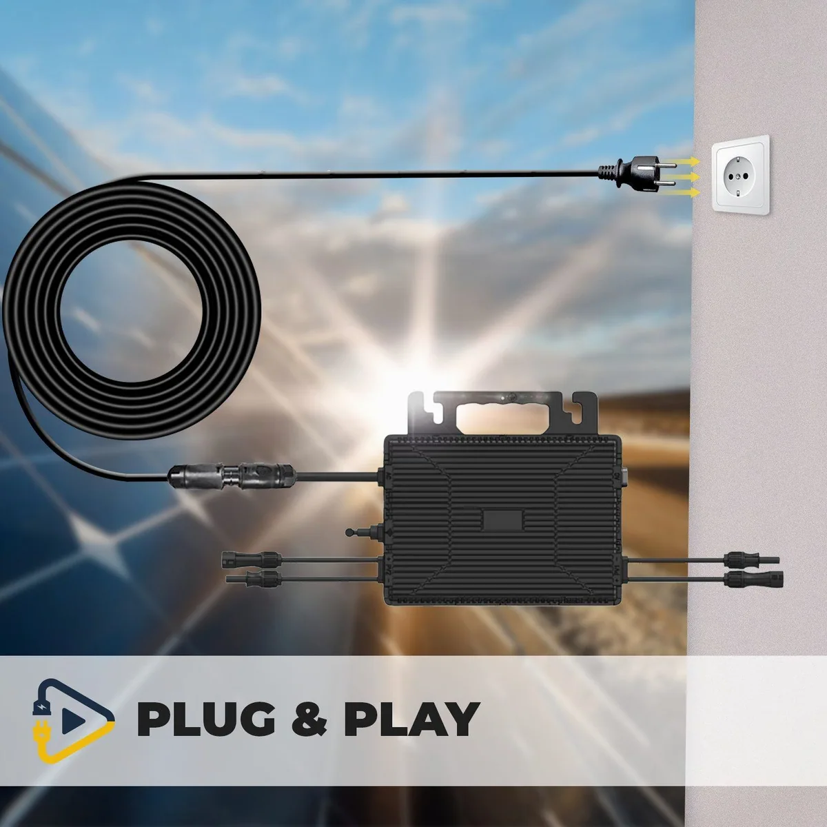 SUNNIVA Balkonkraftwerk 920W Bifazial, hohe Effizienz, Plug & Play Installation 5