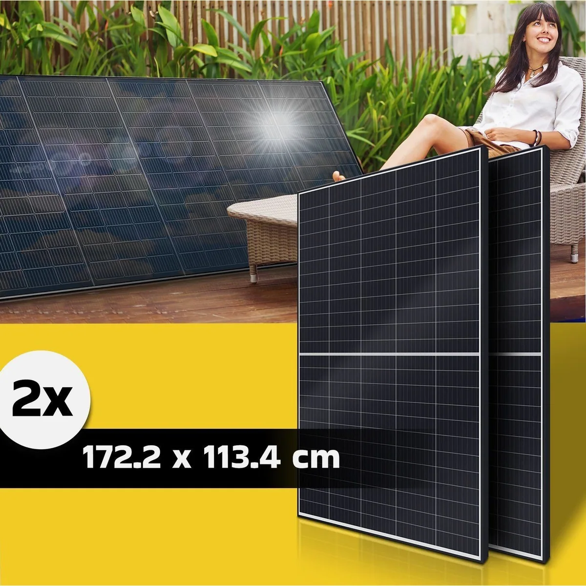 SUNNIVA Balkonkraftwerk 1800W/800W, Plug & Play Installation, Mikro-Wechselrichter TSUN 800W 5