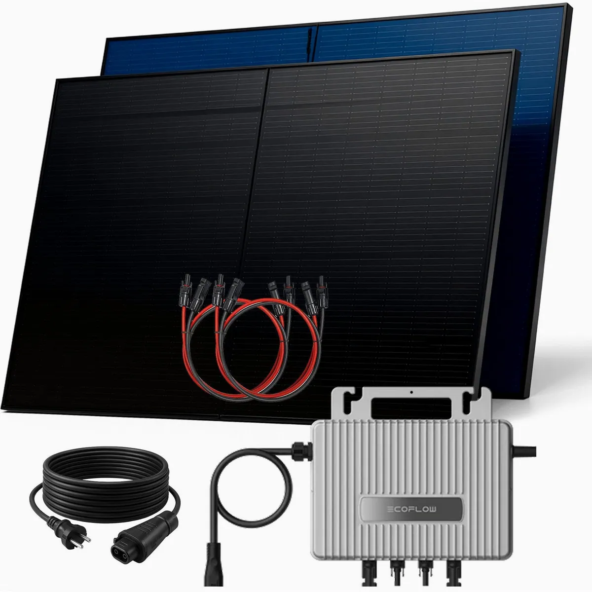 SUNNIVA Balkonkraftwerk 1000W, hohe Effizienz, einfache Installation, Bifazial-Module