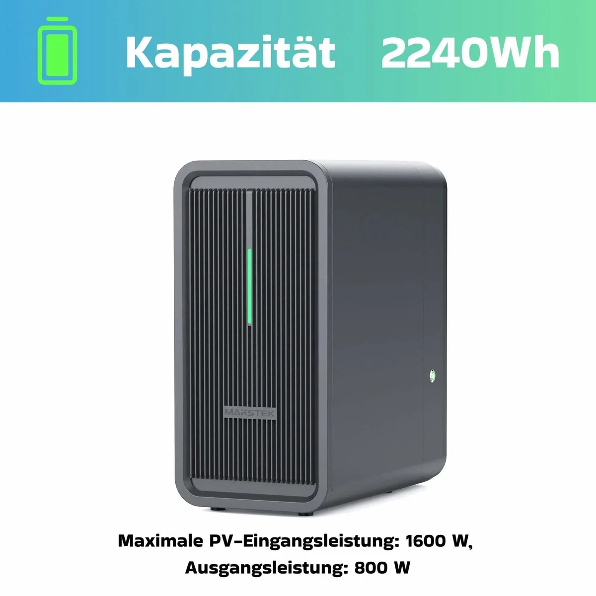 SUNNIVA Balkonkraftwerk 2000W, inklusive 4.48 kWh Speicher und bifazialen Solarmodulen 2