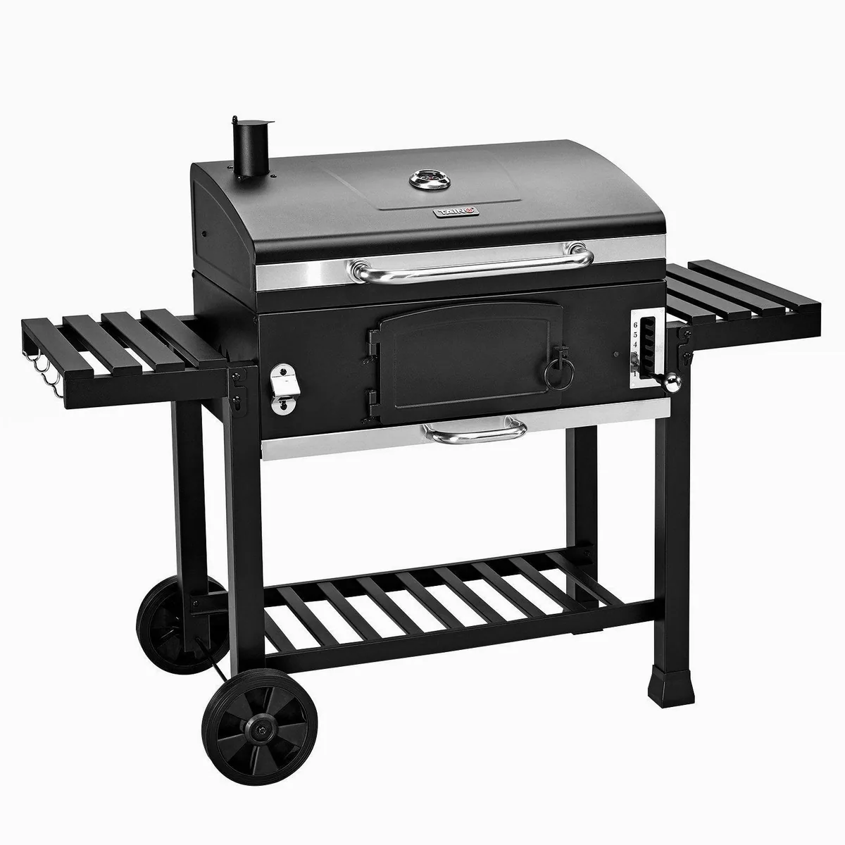 Taino HERO XXL Holzkohlegrill, 42 x 72 cm Grillfläche, höhenverstellbare Kohlewanne 2