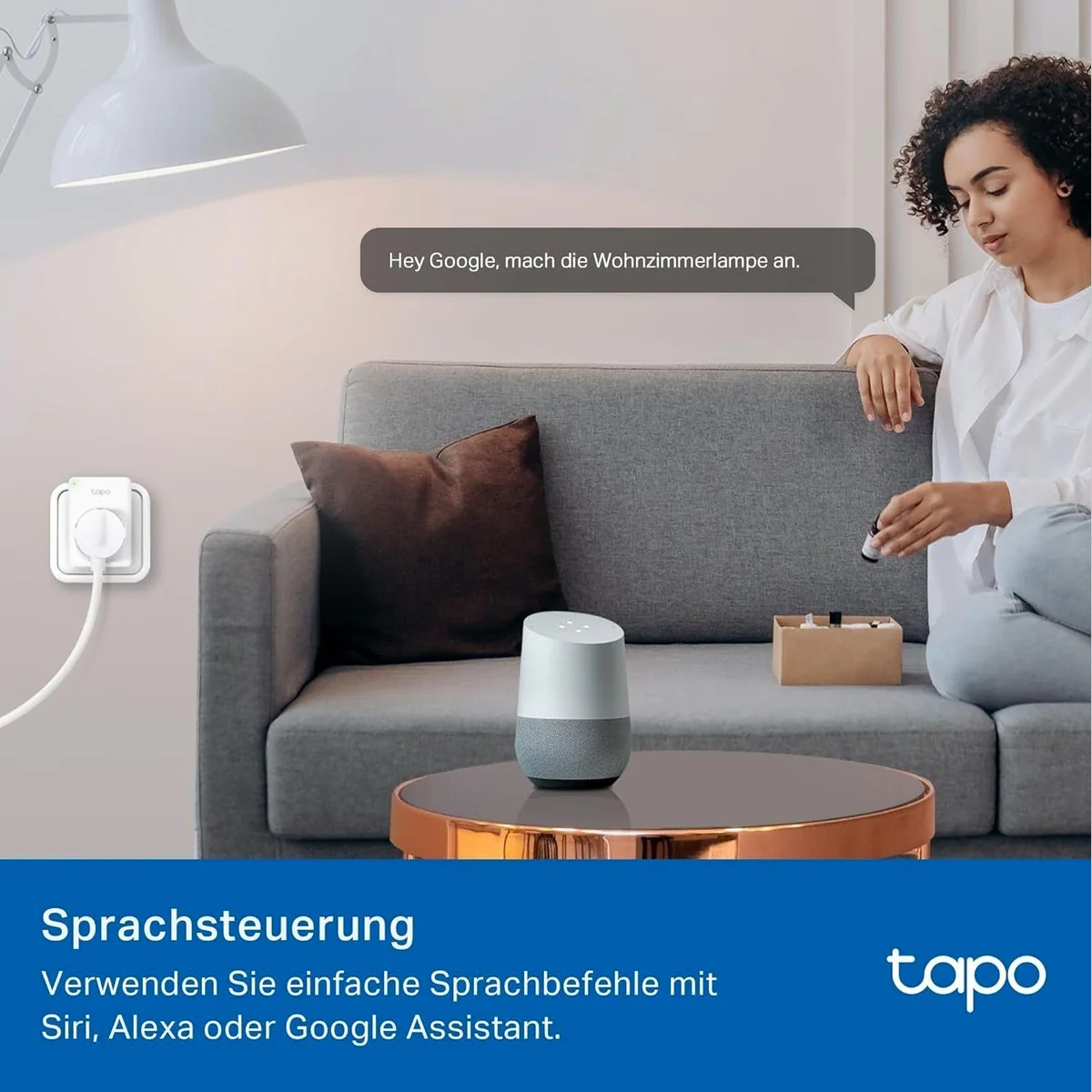 Tapo P100 Mini WLAN-Steckdose, intelligente Steuerung, kompakte Bauweise 4