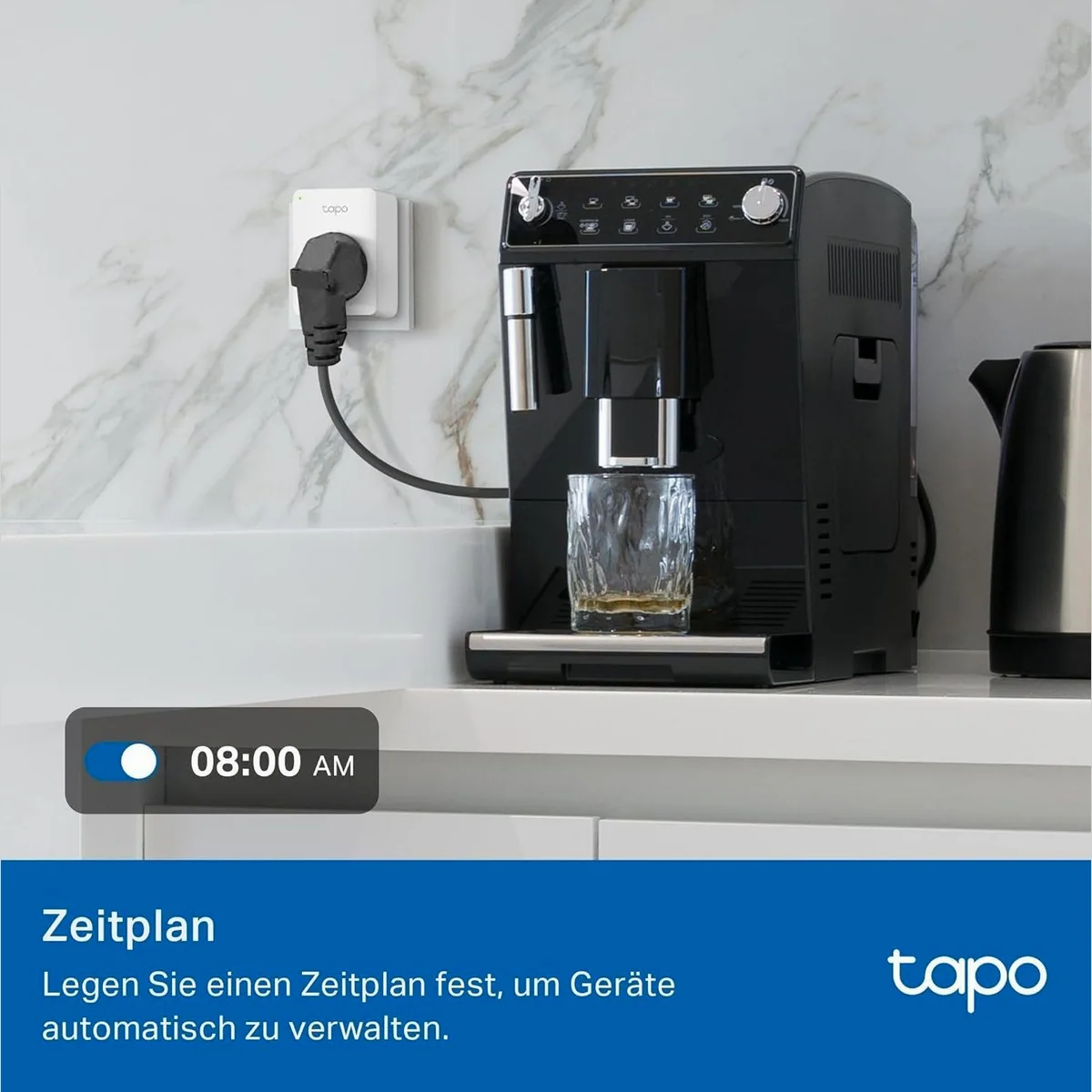 Tapo P100 Mini WLAN-Steckdose, intelligente Steuerung, kompakte Bauweise 5