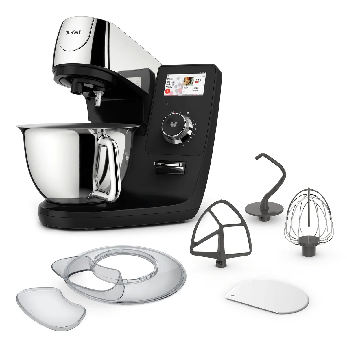 Tefal I-Coach Touch Küchenmaschine, 1200 W, 5,5 l Schüssel, 21 Automatikprogramme
