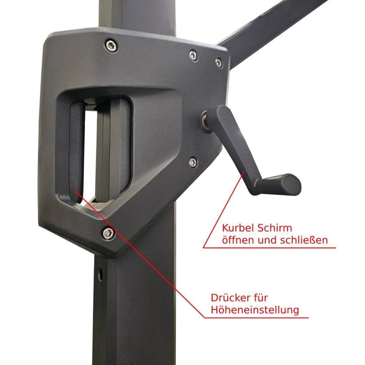TEICO GROUP Ampelschirm, 400x300 cm, schwenkbar, kippbar, drehbar 5
