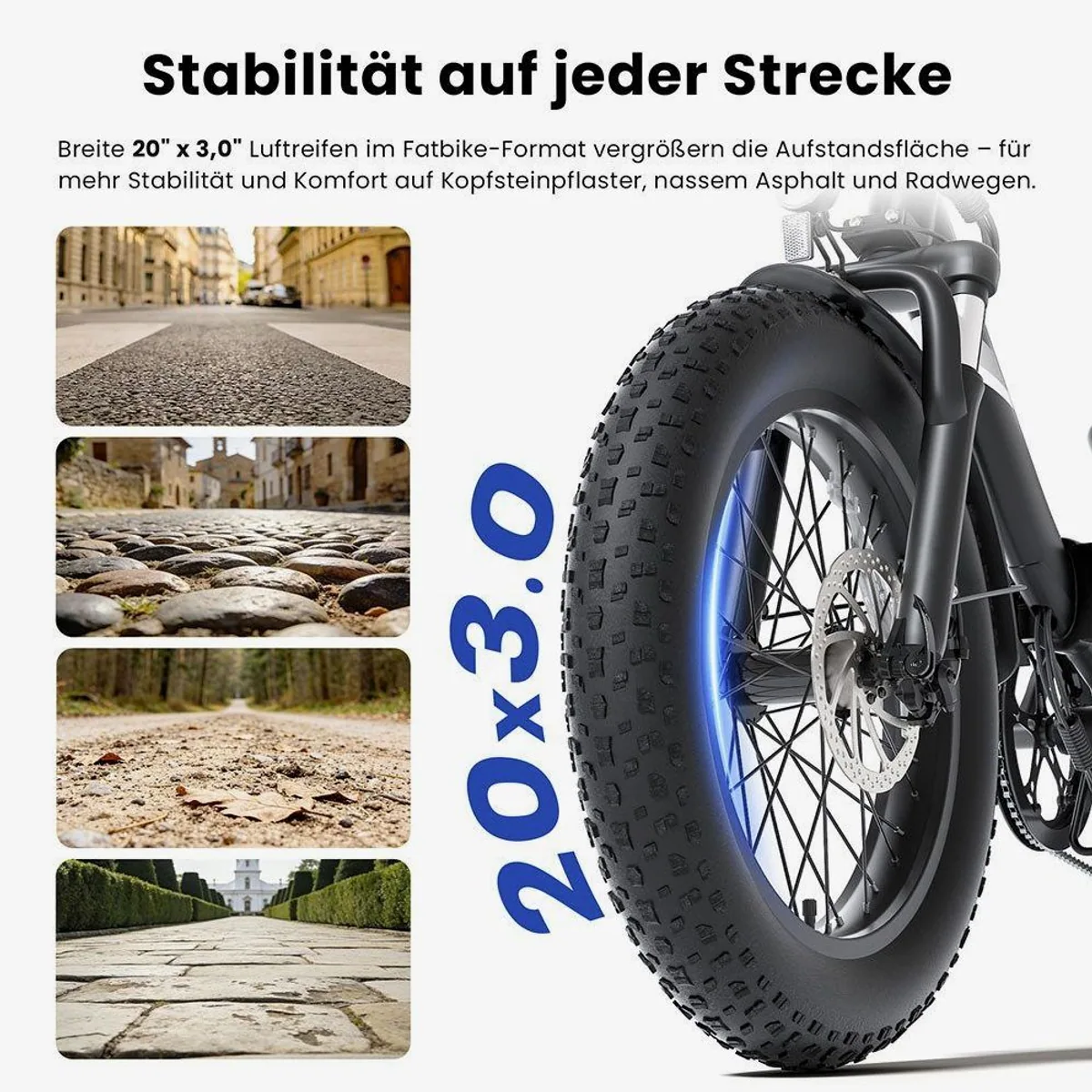 Touroll S3 E-Bike, 20 Zoll, 7-Gang Shimano, abnehmbarer Akku, 468 Wh, 25 km/h 4