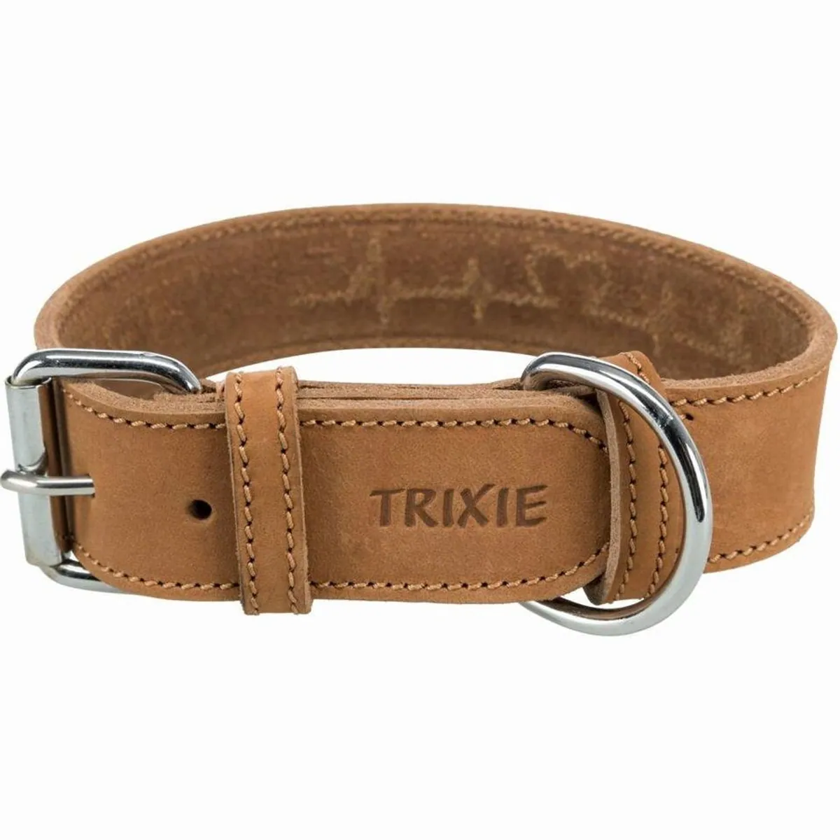 Trixie Rustic Fettleder-Halsband, robustes Leder, ideal für aktive Hunde 2