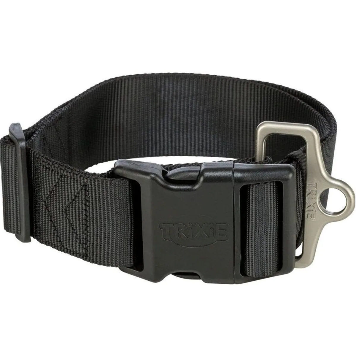 Trixie Premium Hunde-Halsband, robust, verstellbar, optimaler Tragekomfort — schwarz 55–80 cm/50 mm
