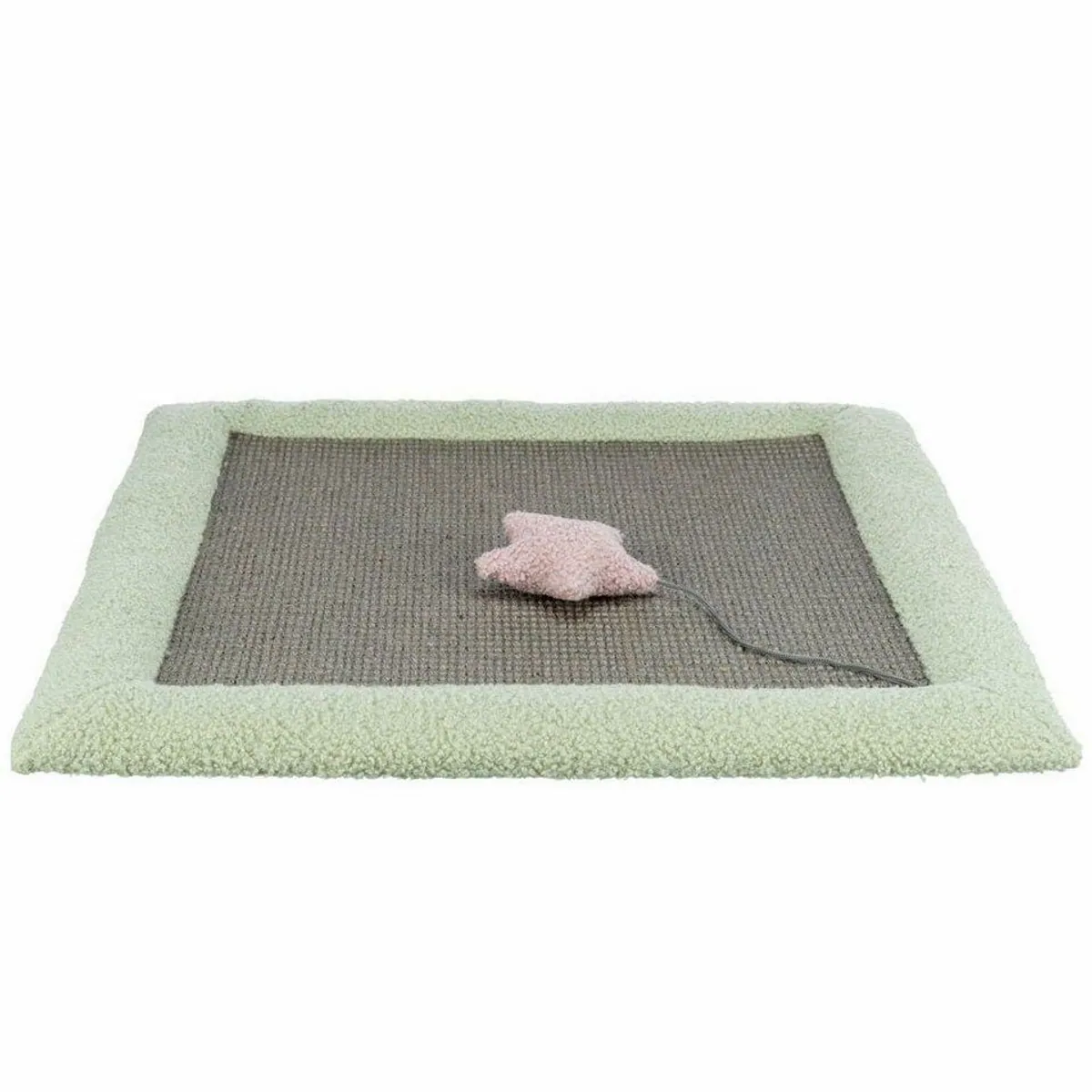 Trixie Junior Kratzbrett, Sisal und Lammfell-Optik, 47 × 47 cm