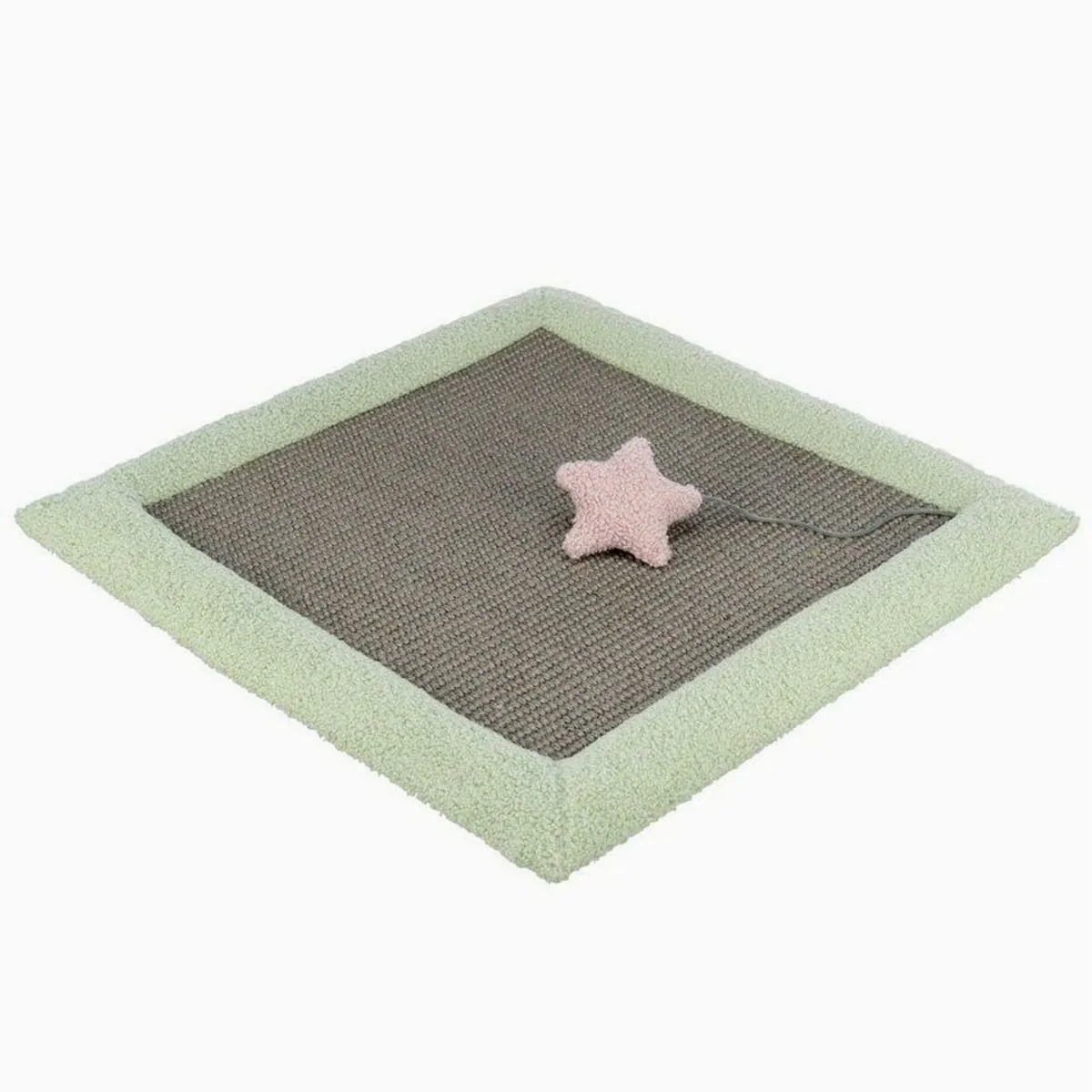 Trixie Junior Kratzbrett, Sisal und Lammfell-Optik, 47 × 47 cm 2