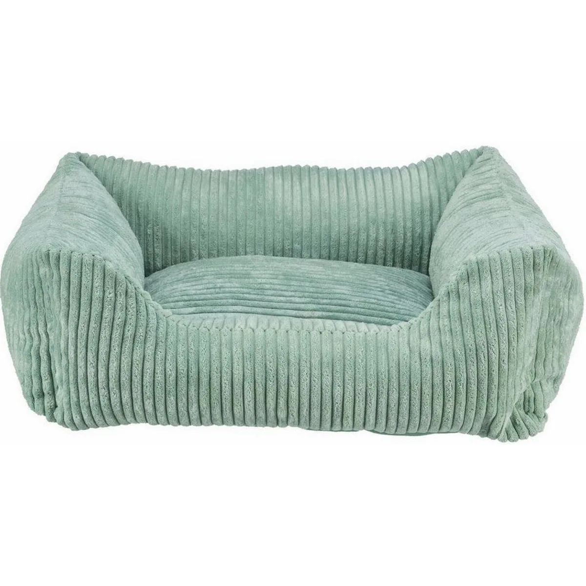 Trixie Hundebett Vital Jonna, salbei, 60 × 50 cm — ergonomische Form, pflegeleichter Bezug, rutschfester Boden
