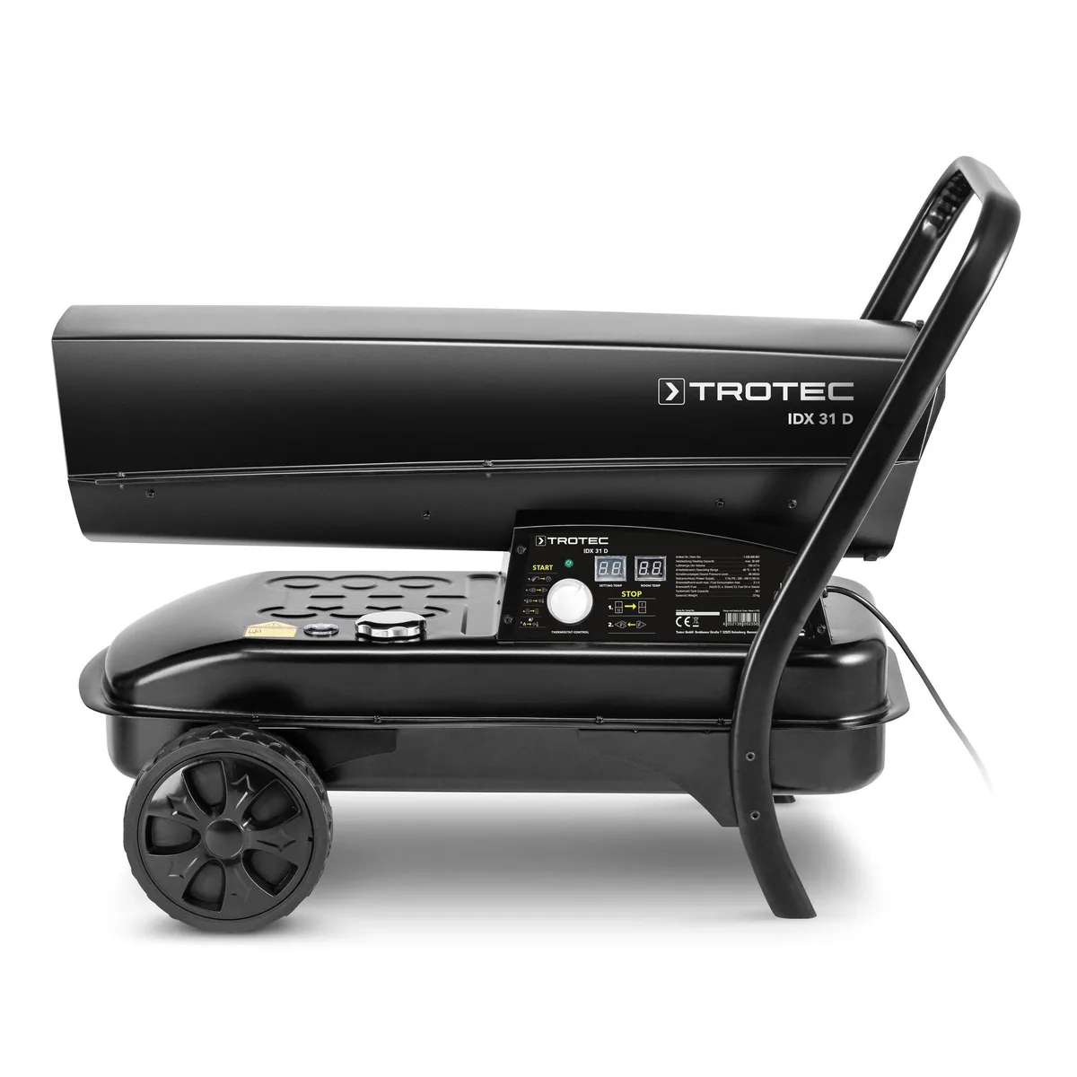 TROTEC Heizlüfter Direkt-Ölheizgebläse IDX 31 D, mobil und leistungsstark 5