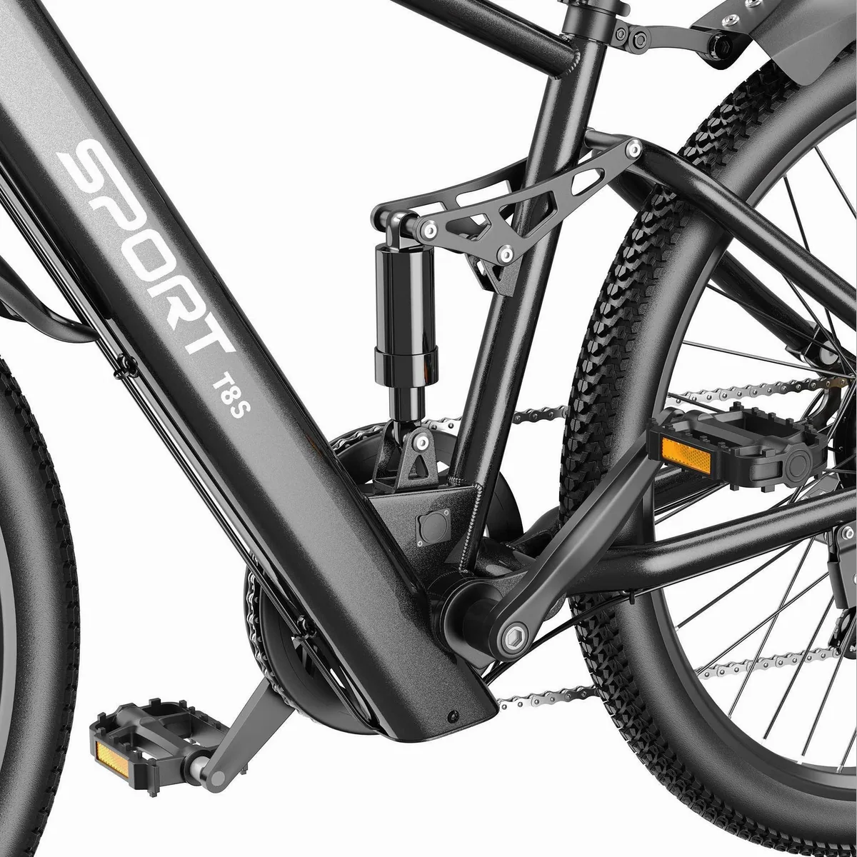 Vankel T8S E-Bike, 250W Heckmotor, 624Wh Akku, Shimano 7-Gang — robust, komfortabel, sicher 3