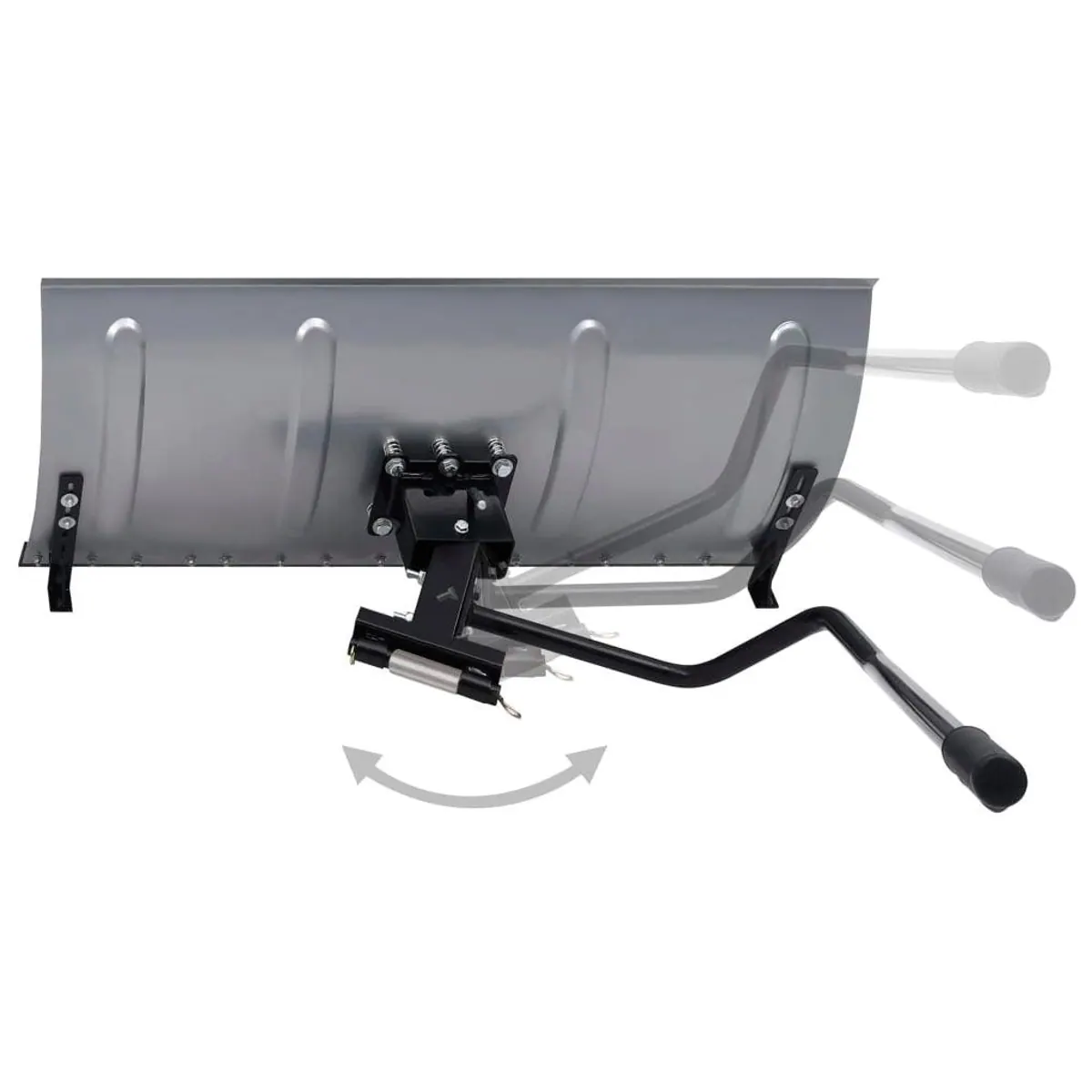 vidaXL Schneeschieber 100 cm, robustes Stahl-Schild, einstellbarer Winkel, einfache Handhabung 4