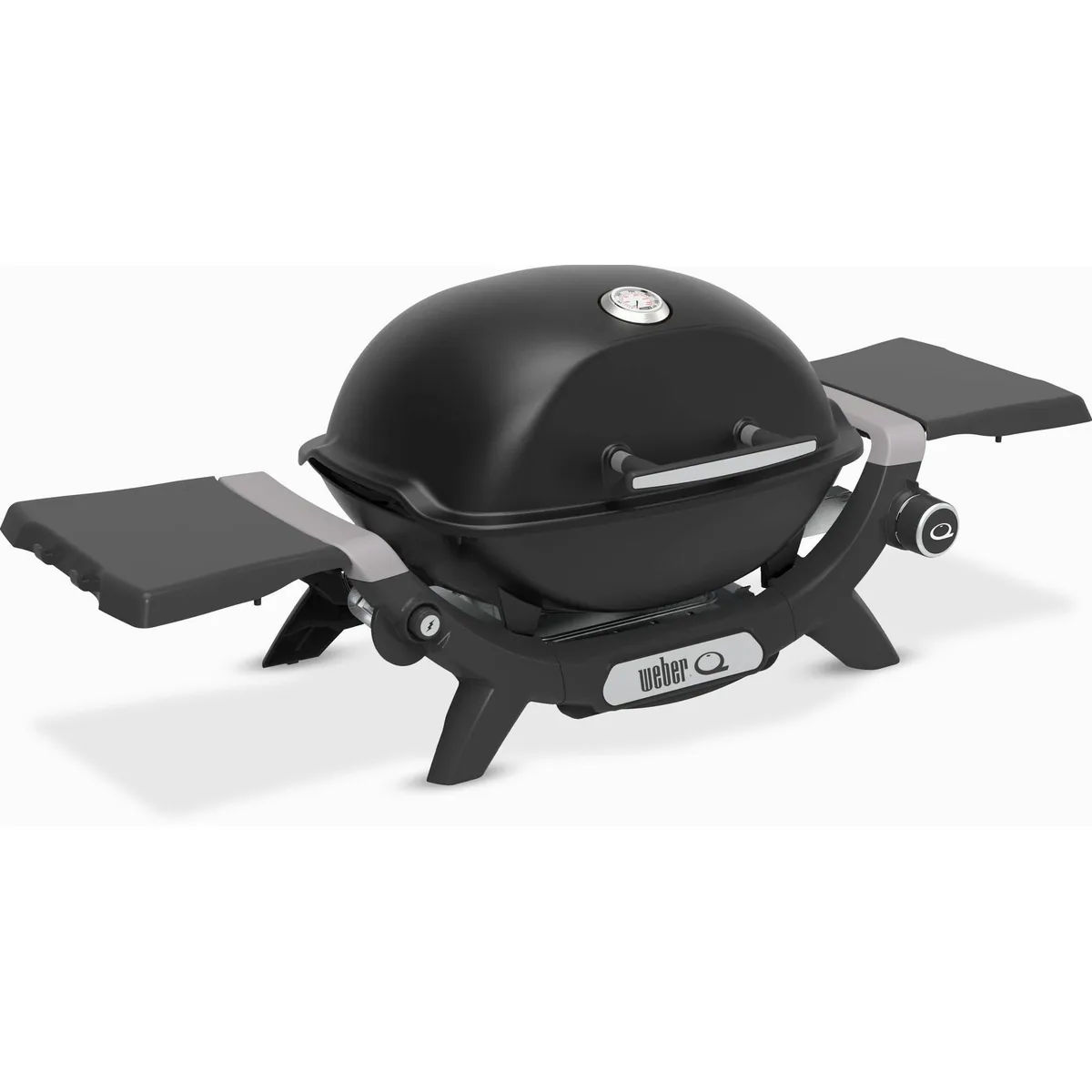 Weber Q1200N Gasgrill, mit Deckelthermometer und abnehmbaren Seitentischen