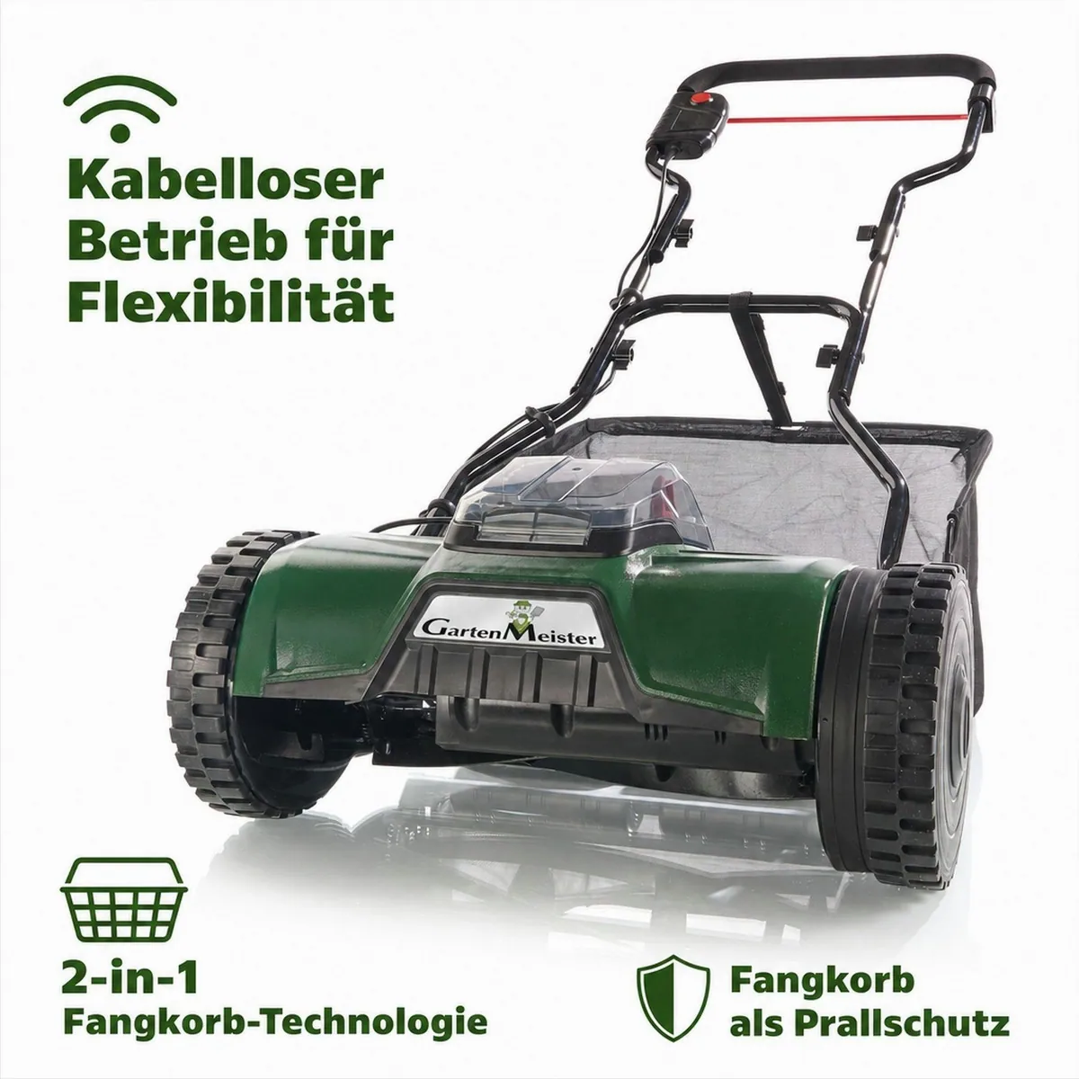 Westfalia Werkzeug GM 38-18 Spindelmäher, präziser Schnitt, ergonomisch, 38 cm Schnittbreite 2