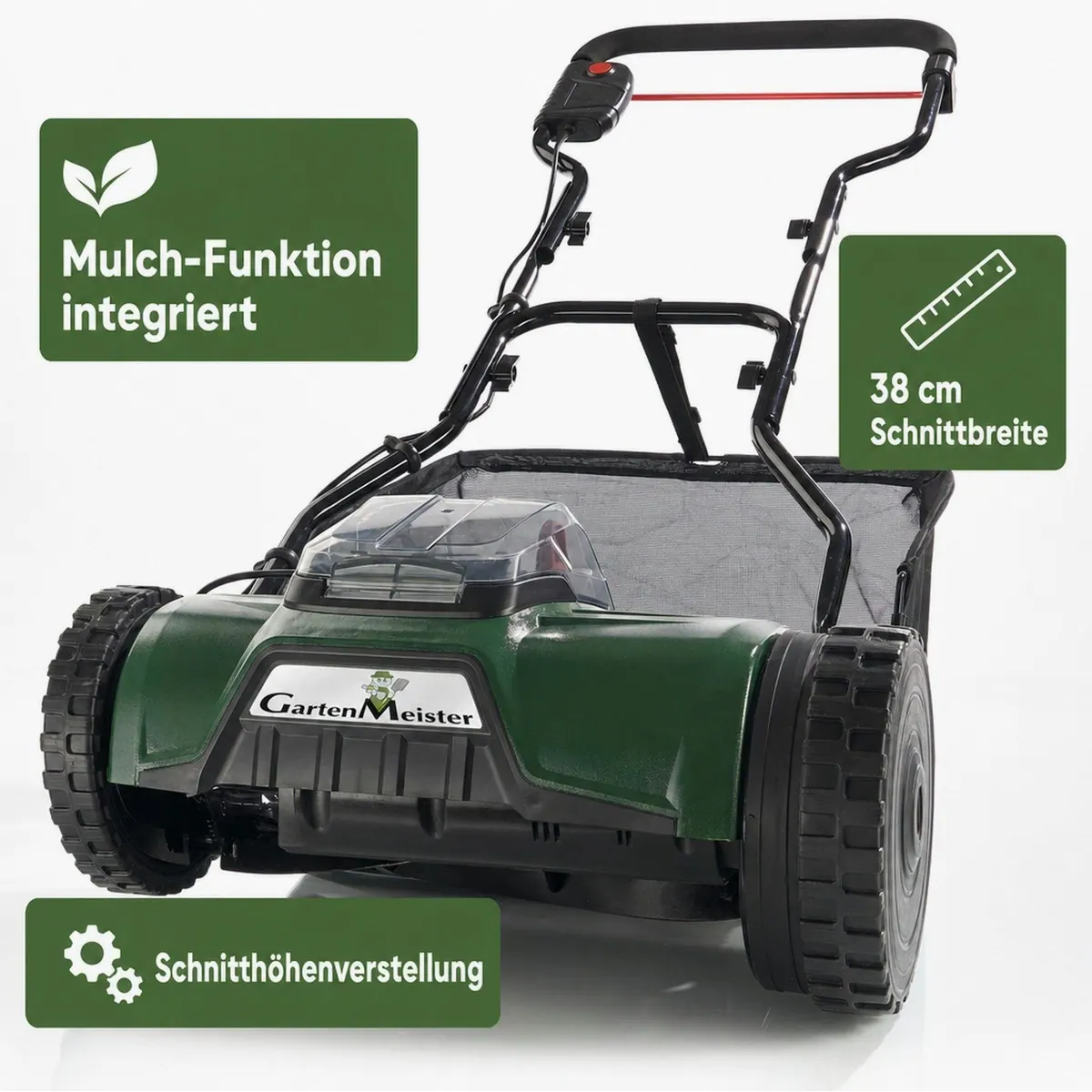 Westfalia Werkzeug GM 38-18 Spindelmäher, präziser Schnitt, ergonomisch, 38 cm Schnittbreite 3