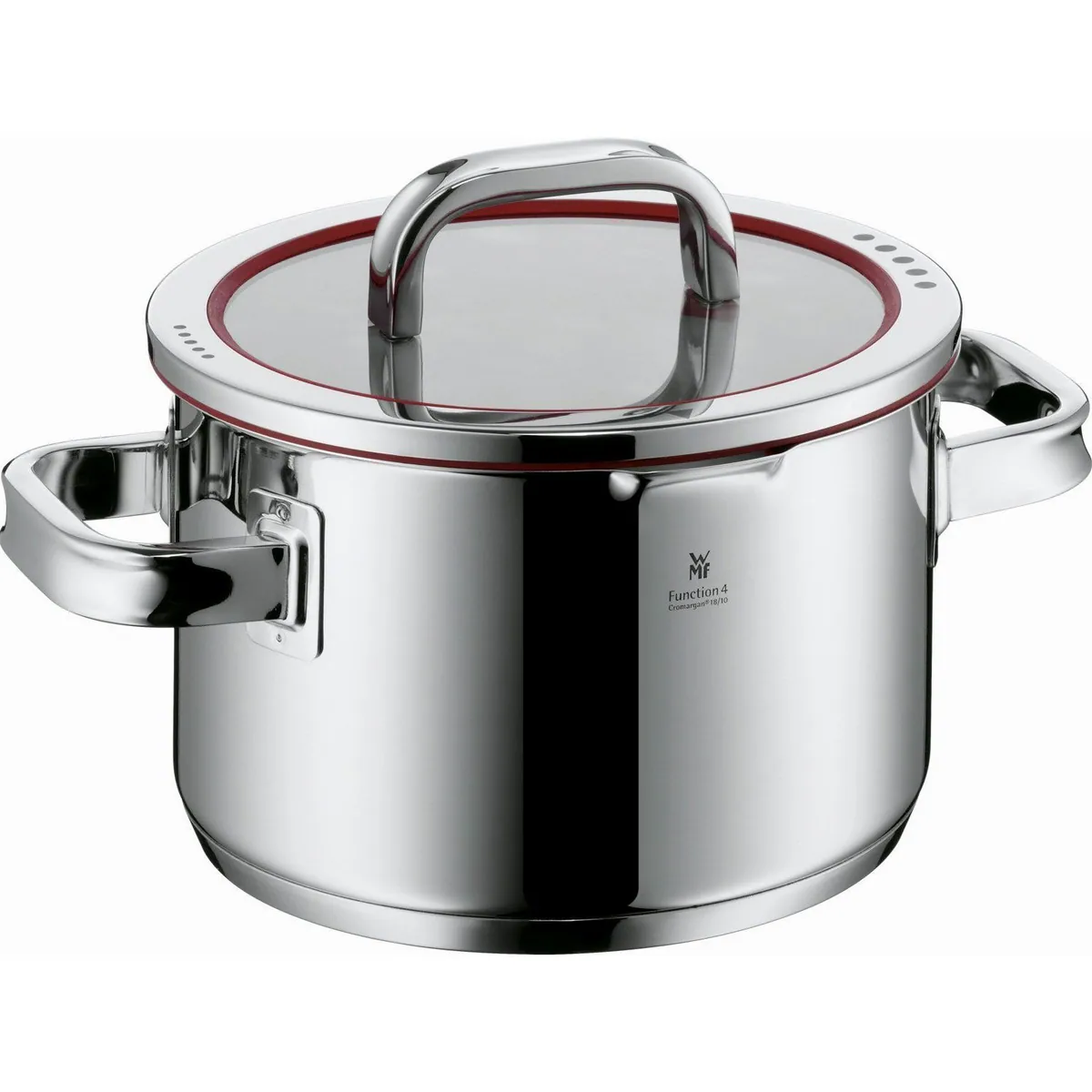 WMF Function 4 Topf-Set, 9-teilig, Induktionsgeeignet, Glasdeckel mit Abgießfunktionen 4