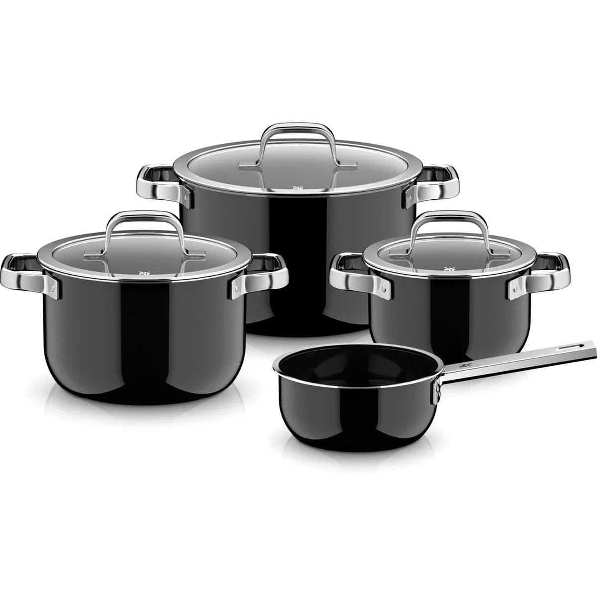 WMF Fusiontec Mineral Pro Topf-Set, kratzfest, wärmereduzierende Hohlgriffe, Made in Germany