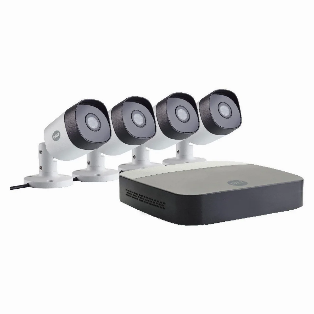 Yale Smart Home Falcon CCTV 4 Überwachungskamera Set, Full HD, Nachtsicht, Wetterfest