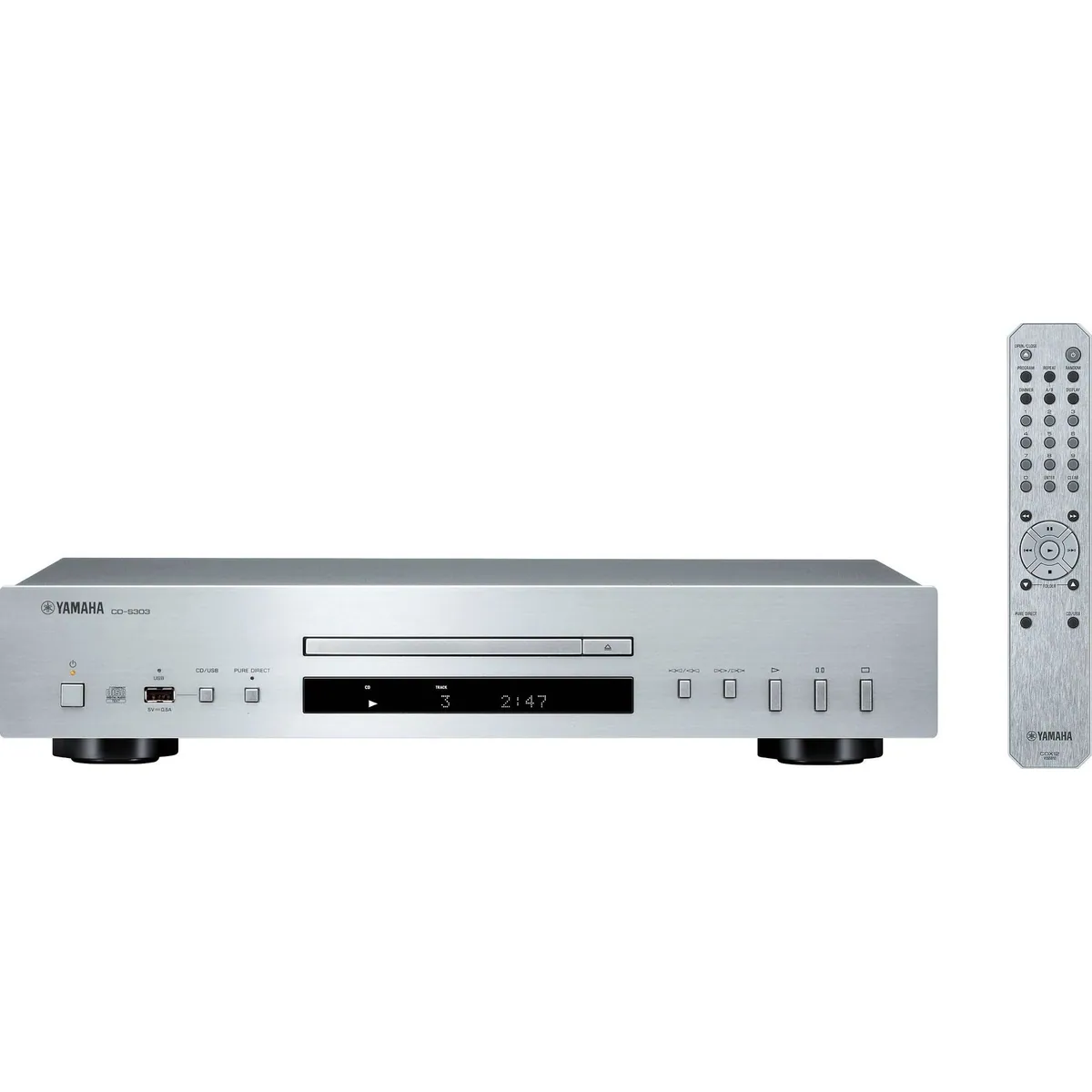Yamaha CD-S303 CD-Player, USB-Audiowiedergabe, Pure Direct, intelligente digitale Steuerung