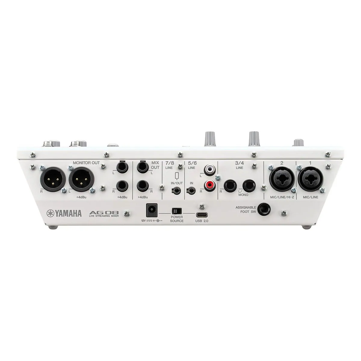 Yamaha AG08 WH Mischpult, 8-Kanal, USB-Audio-Interface, DSP-Effekte 5