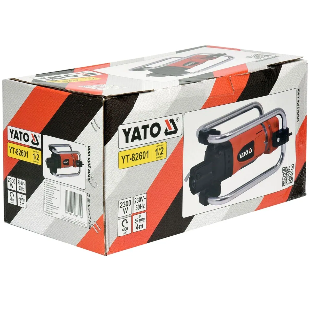 Yato Innenrüttler Betonrüttler, 2300 Watt Motor, 4 Meter Schlauchlänge 3