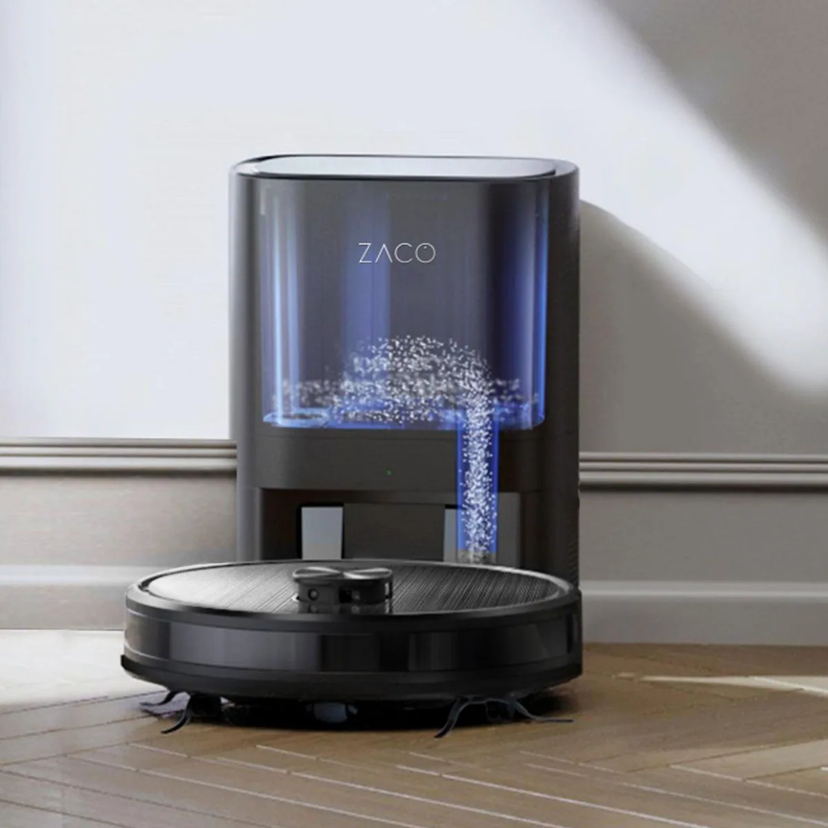 ZACO A10 Pro Saugroboter, leistungsstark, kompakt, selbstentleerend 3
