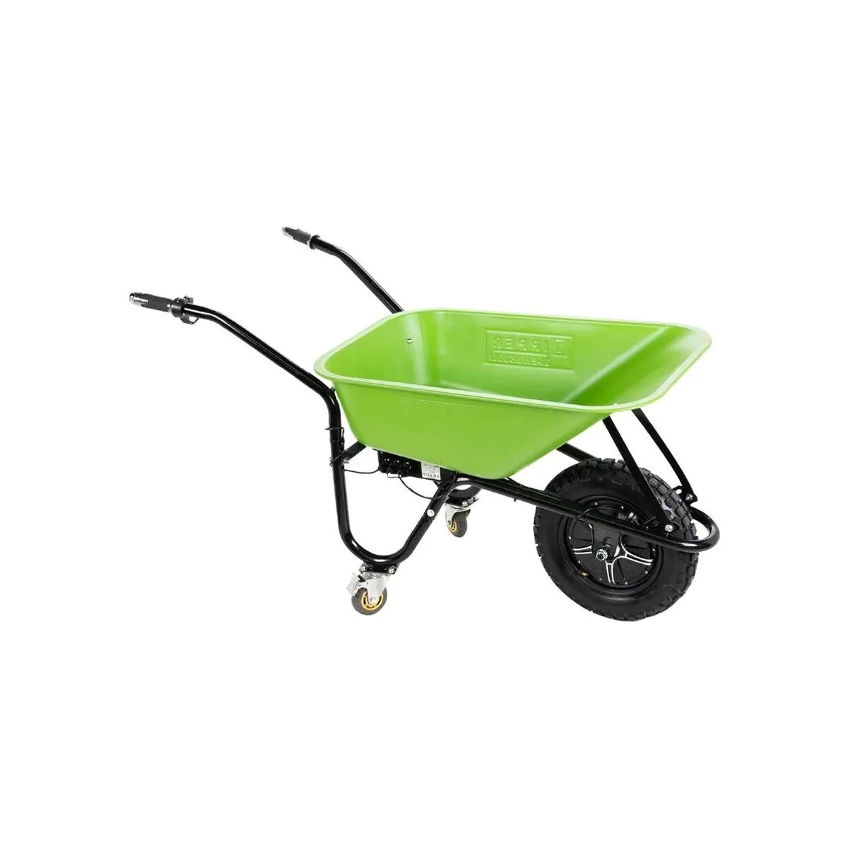 ZIPPER Motorschubkarre ZI-EWB500LI, 150 kg Traglast, 75 l Fassungsvermögen, Set mit Ladekabel