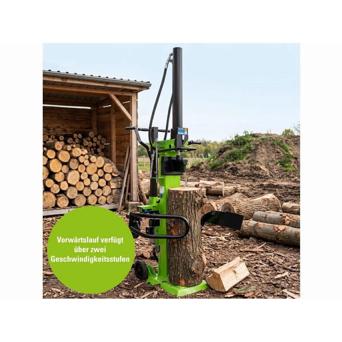 ZIPPER ZI-HS12TN Holzspalter, 12 t Spaltkraft, 400 V, bis 104 cm Spaltlänge 2