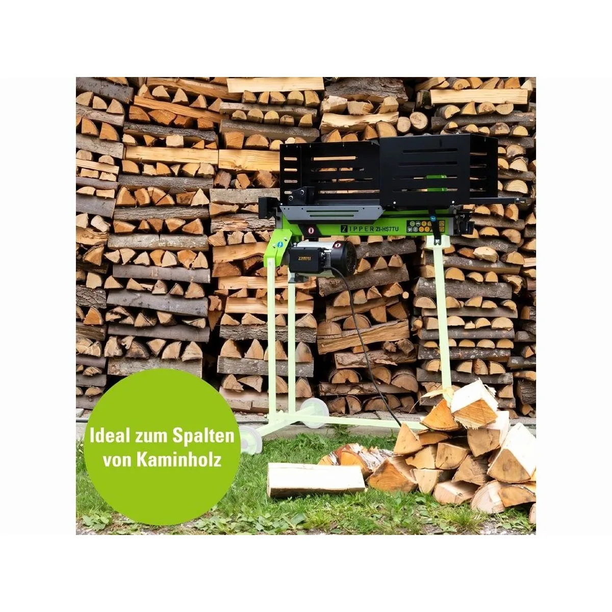 ZIPPER ZI-HS7T Holzspalter, 7 t Spaltkraft, 52 cm Spaltgutlänge, 230 V 2