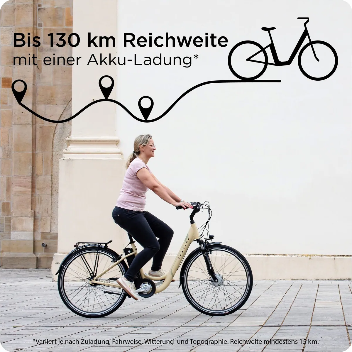 Zündapp Z517 E-Bike Cityrad, 7 Gang Nabenschaltung, Frontmotor, 531 Wh 2