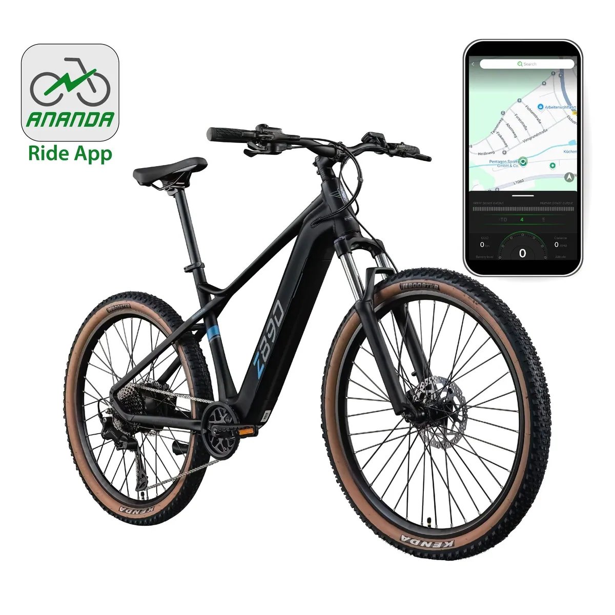 Zündapp Z890 E-Bike Mountainbike, 10-Gang Shimano Schaltung, 550 Wh Akku, Heckmotor 2