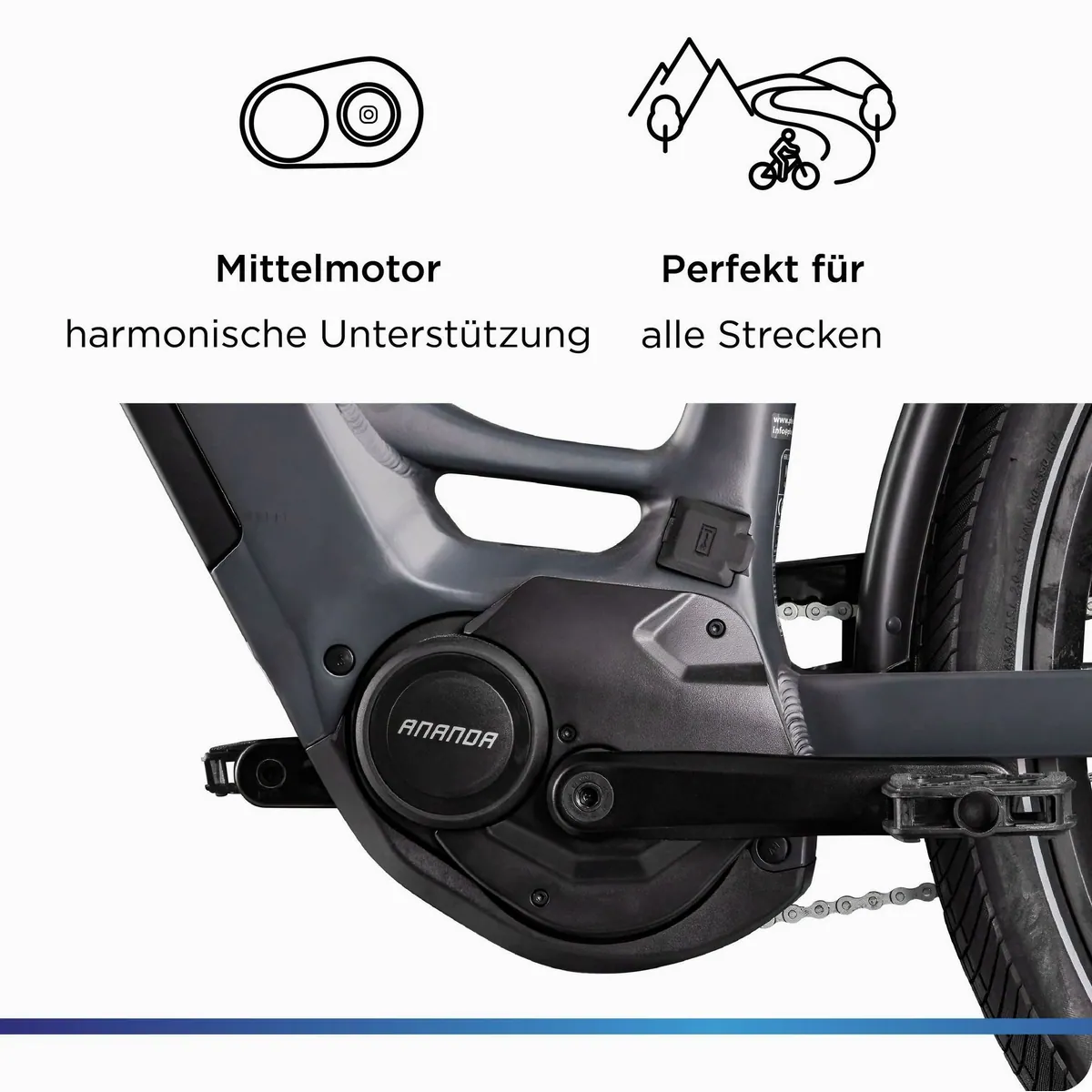 Zündapp E-Bike Cityrad X885, 7 Gang Nabenschaltung, Mittelmotor, 550 Wh 5