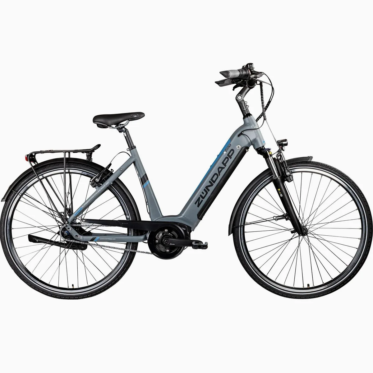 Zündapp E-Bike Cityrad X600, Bosch Mittelmotor, Shimano Nexus 7-Gang — elegantes Design, zuverlässige Technik, komfortables Fahren