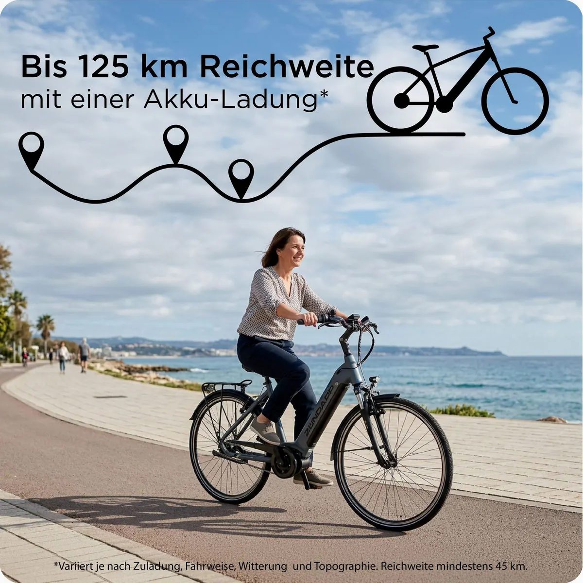 Zündapp E-Bike Cityrad X600, Bosch Mittelmotor, Shimano Nexus 7-Gang — elegantes Design, zuverlässige Technik, komfortables Fahren 2
