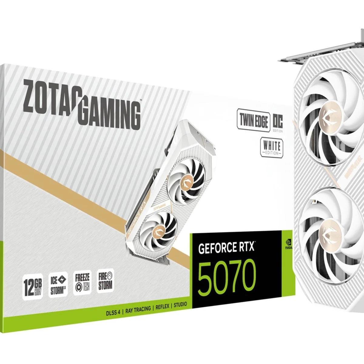 Zotac GeForce RTX 5070 Twin Edge OC, hohe Leistung, optimierte Kühlung, modernes Design