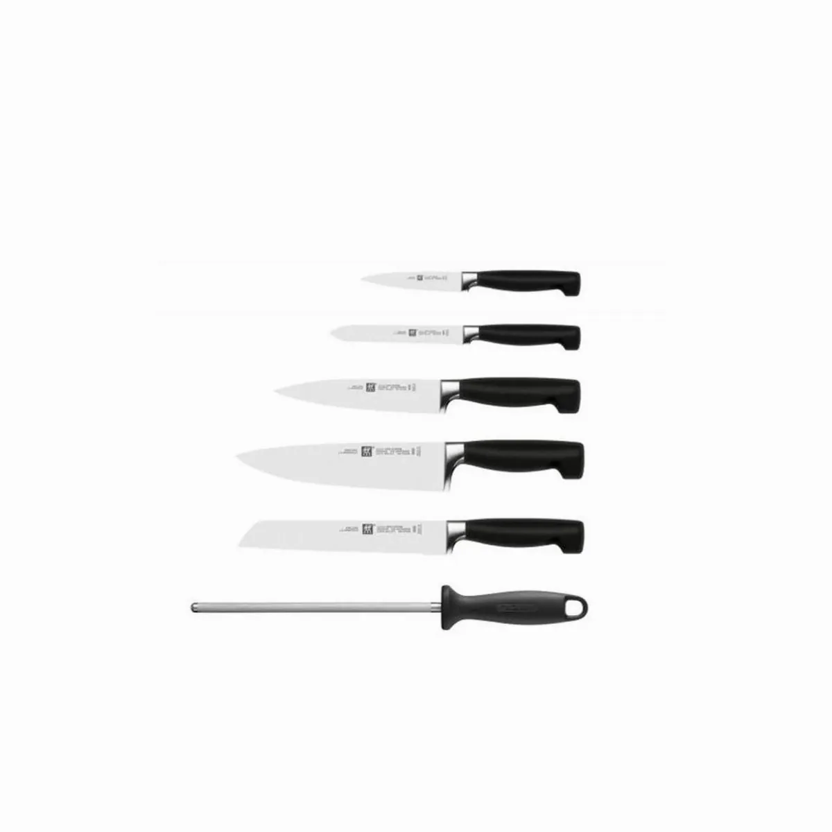 Zwilling Messerblock Vier Sterne, 7-teilig, inklusive Wetzstahl und Bambusblock 2