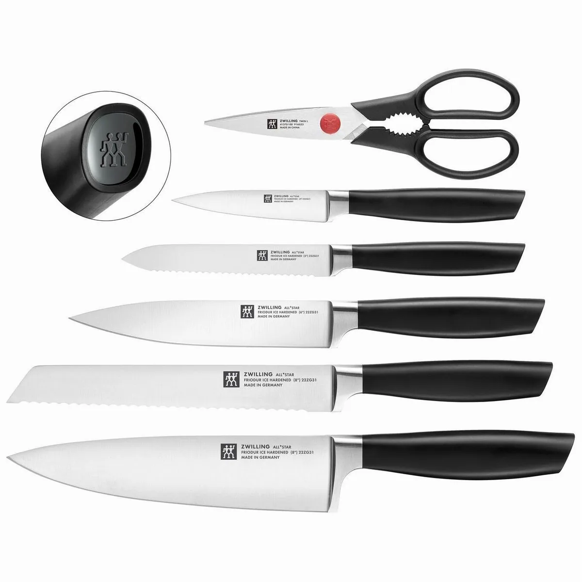 Zwilling All*Star Messerblockset 7-tlg, selbstschärfend, ergonomischer Griff 2